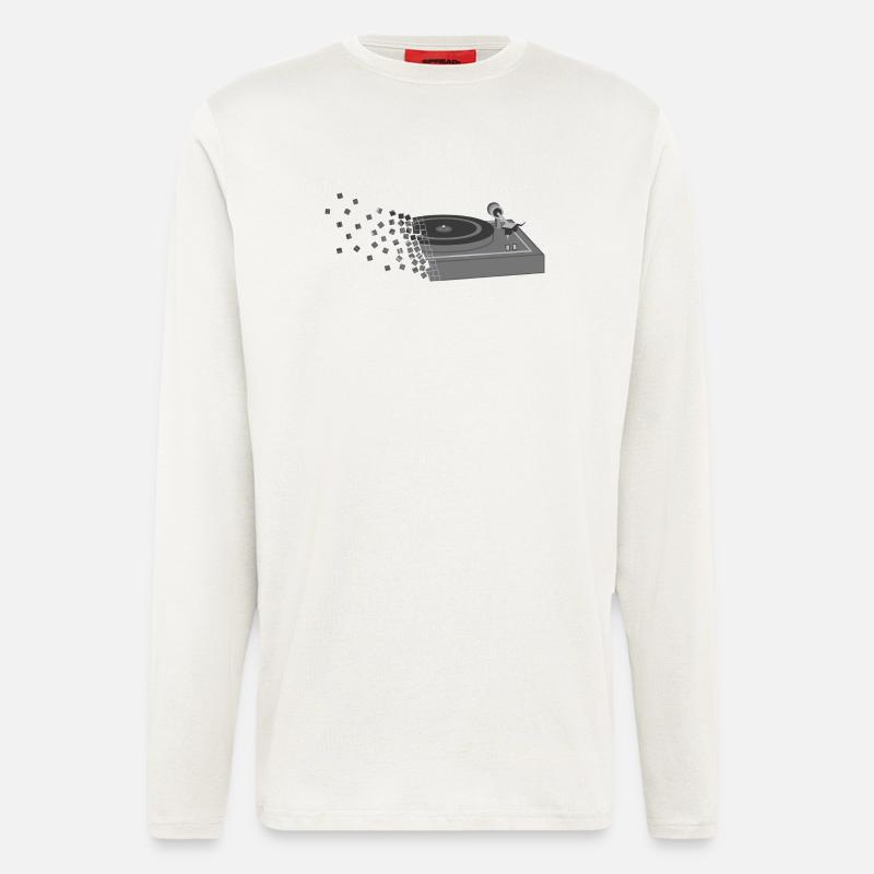 record player - Longsleeve - made by SPREAD  - OFF WHITE
