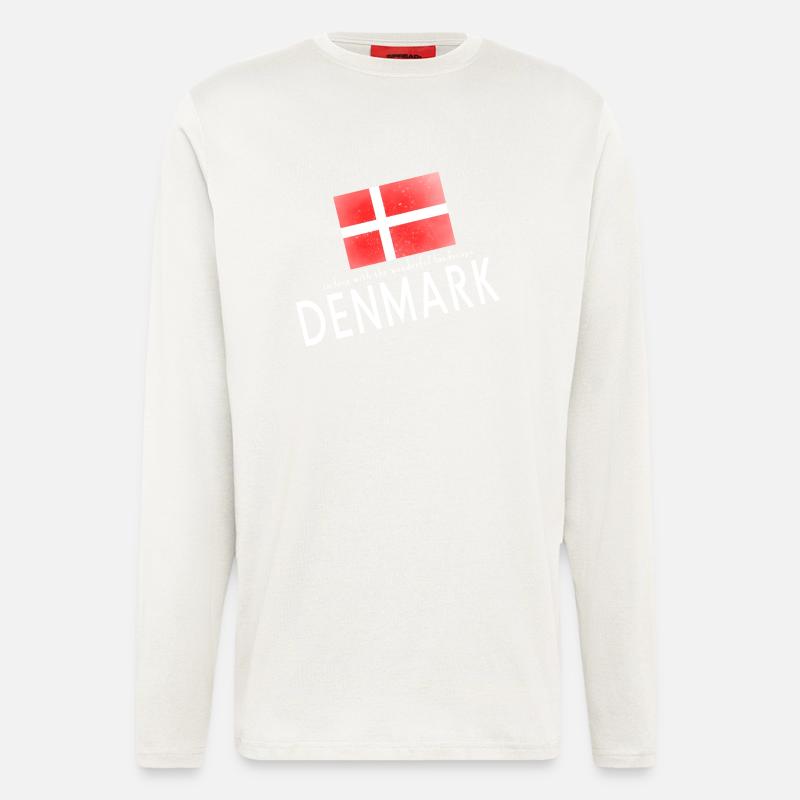 Dänemark Danmark - Langarmshirt - made by SPREAD  - OFF WHITE
