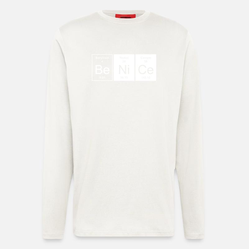 Nice - Be Nice - Langarmshirt - made by SPREAD  - OFF WHITE