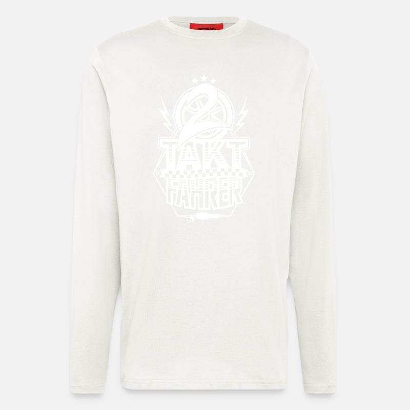 2-Takt-Fahrer / Zweitaktfahrer - Langarmshirt - made by SPREAD  - OFF WHITE
