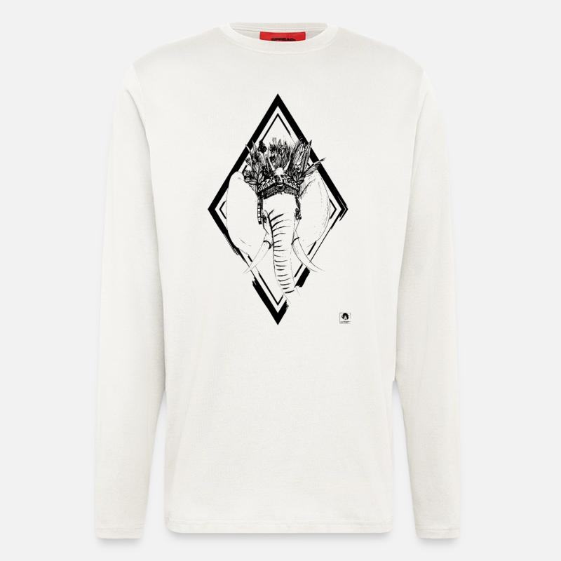 Elephant - Longsleeve - made by SPREAD  - OFF WHITE