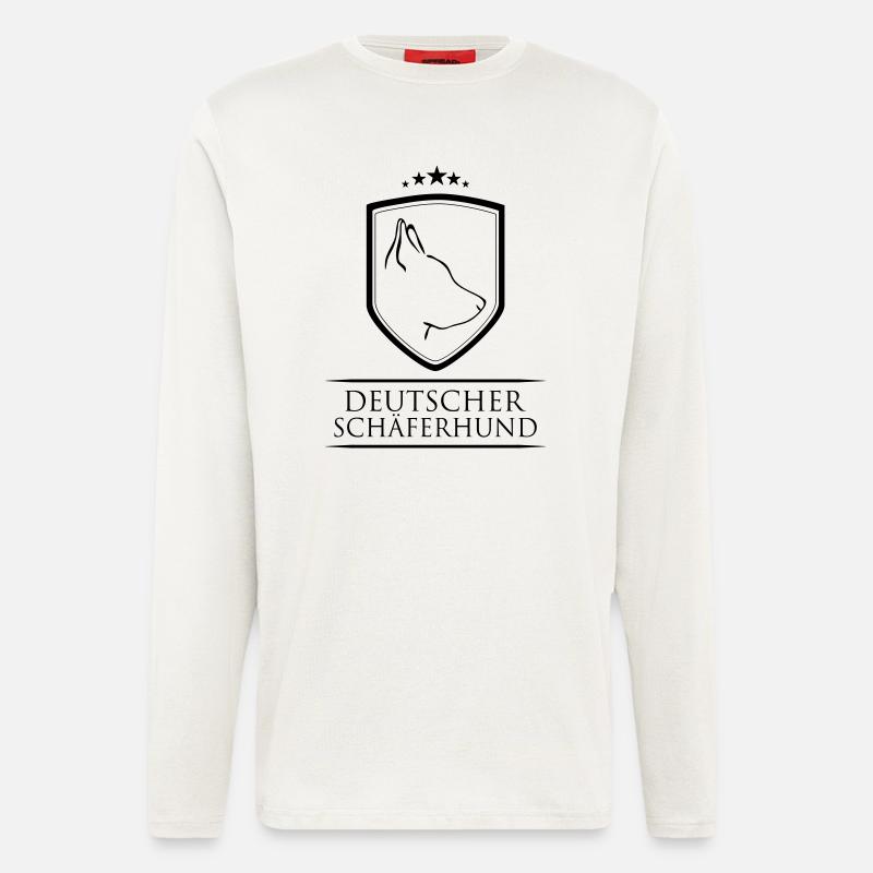 DEUTSCHER SCHÄFERHUND WAPPEN - Langarmshirt - made by SPREAD  - OFF WHITE