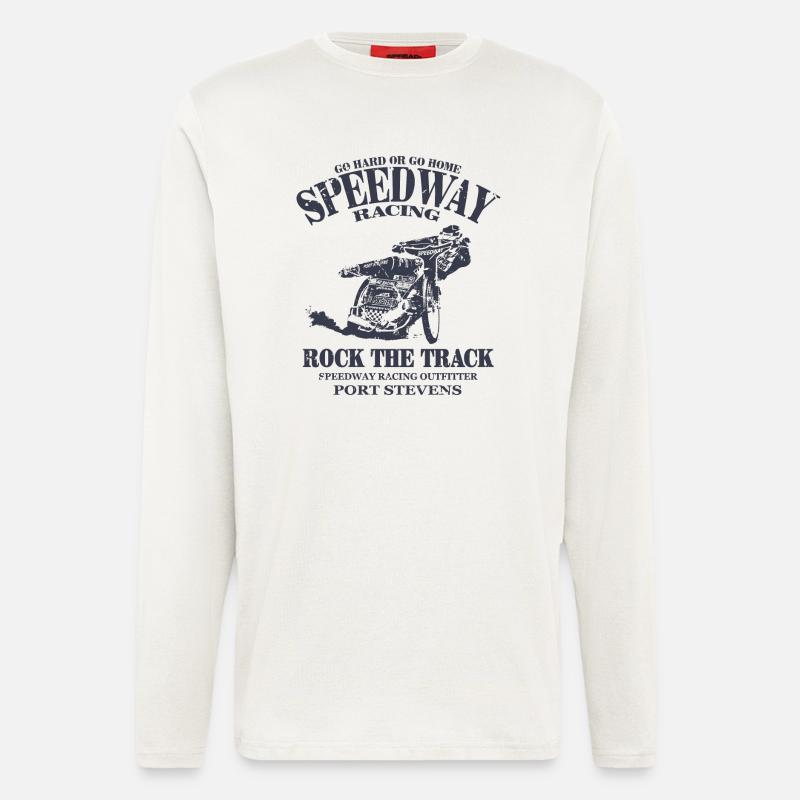 Speedway Racing - Langarmshirt - made by SPREAD  - OFF WHITE