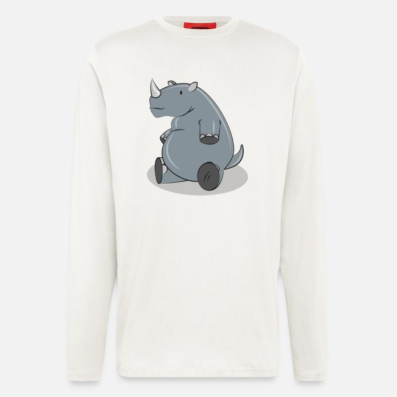Rhino - Langarmshirt - made by SPREAD  - OFF WHITE