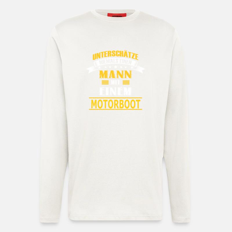 MOTORBOOT - Langarmshirt - made by SPREAD  - OFF WHITE