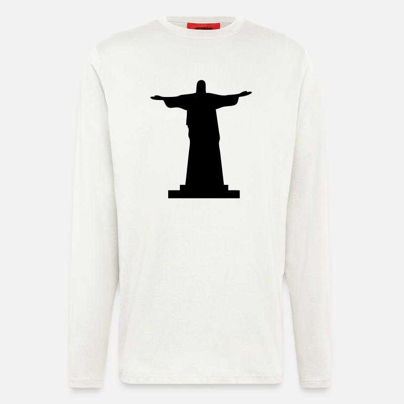 christ redeemer - Langarmshirt - made by SPREAD  - OFF WHITE