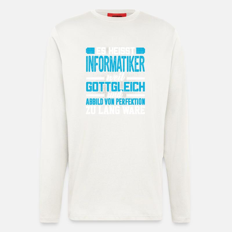 INFORMATIKER - perfekt - Langarmshirt - made by SPREAD  - OFF WHITE