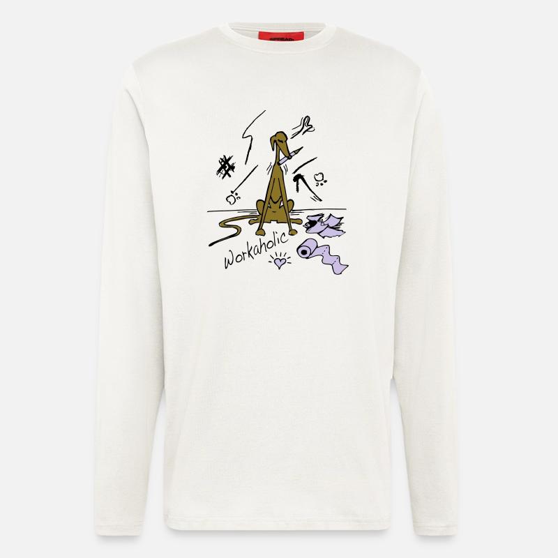workaholic - Langarmshirt - made by SPREAD - OFF WHITE