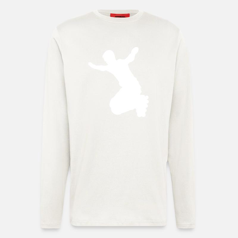 Inline Skater Rollerblades Rollschuhe Skating - Langarmshirt - made by SPREAD  - OFF WHITE