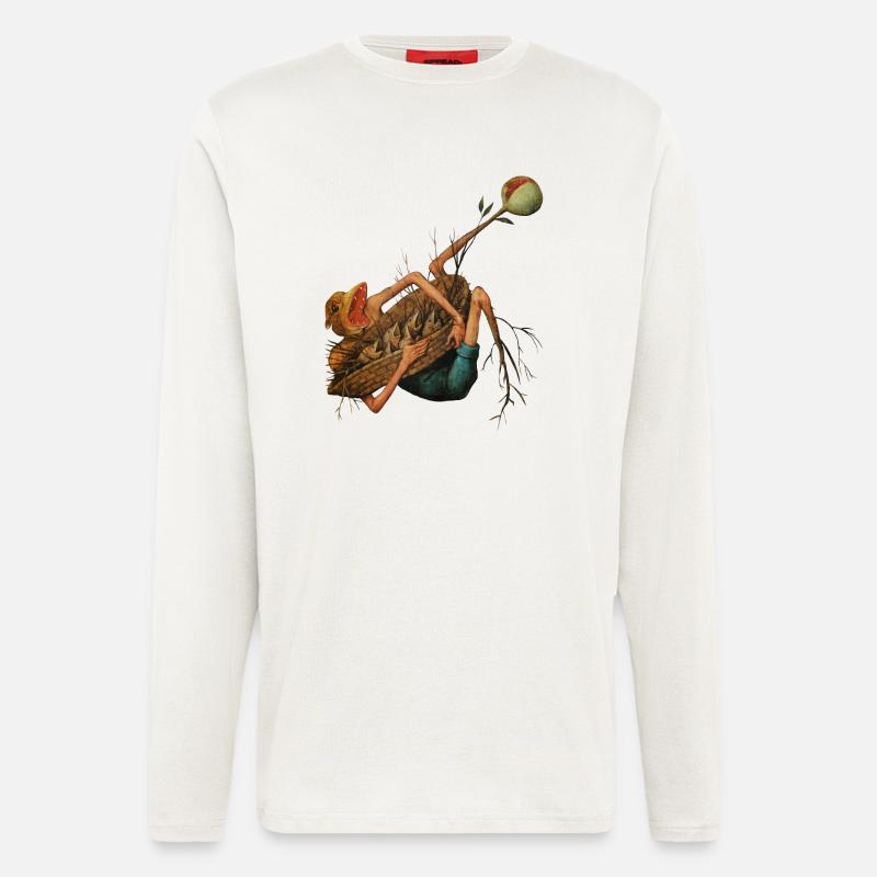 Bruegels Dämon 4 - Langarmshirt - made by SPREAD  - OFF WHITE