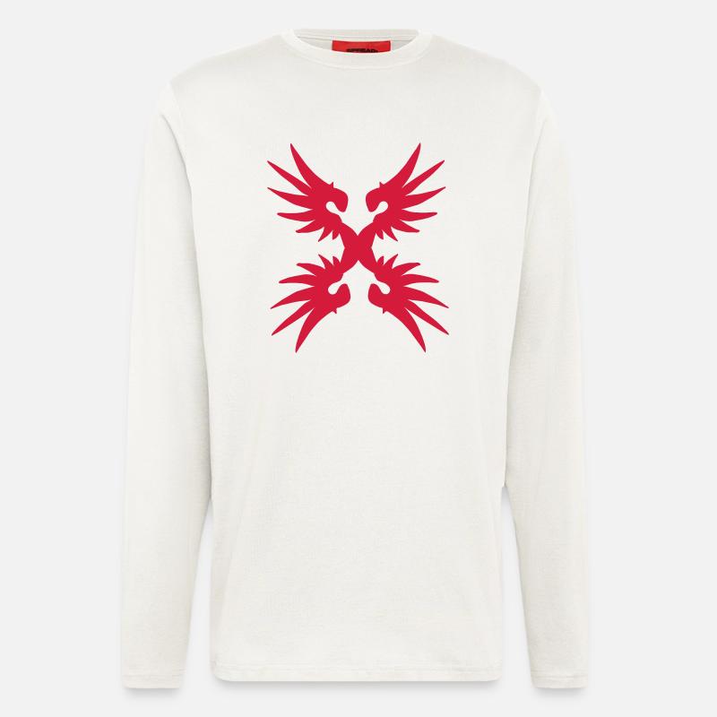 wing_cross_vec_1 de - Langarmshirt - made by SPREAD  - OFF WHITE