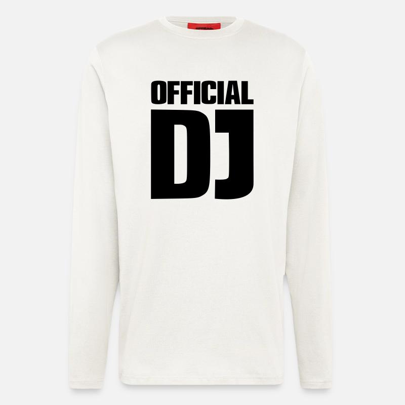 Official DJ - Langarmshirt - made by SPREAD - OFF WHITE