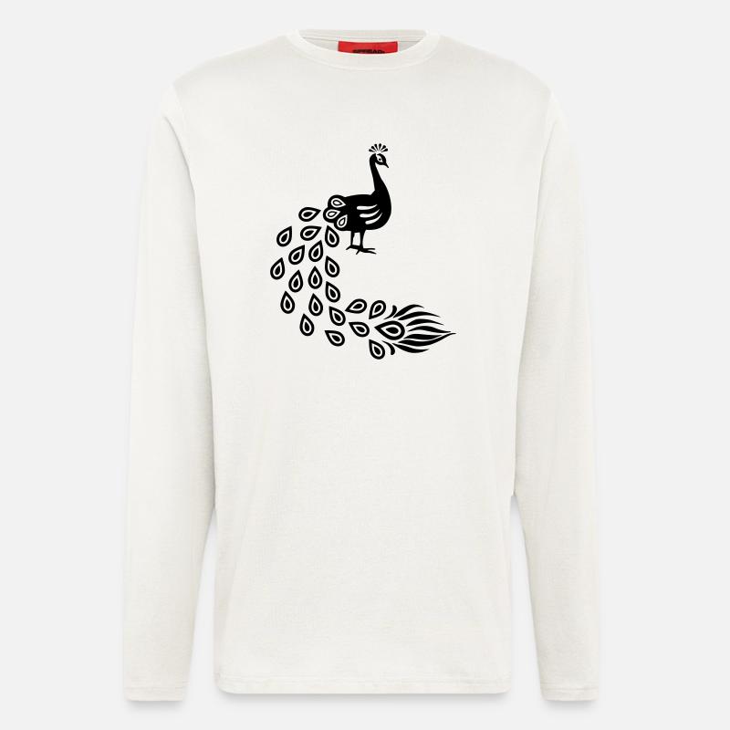 Pfau - Langarmshirt - made by SPREAD  - OFF WHITE