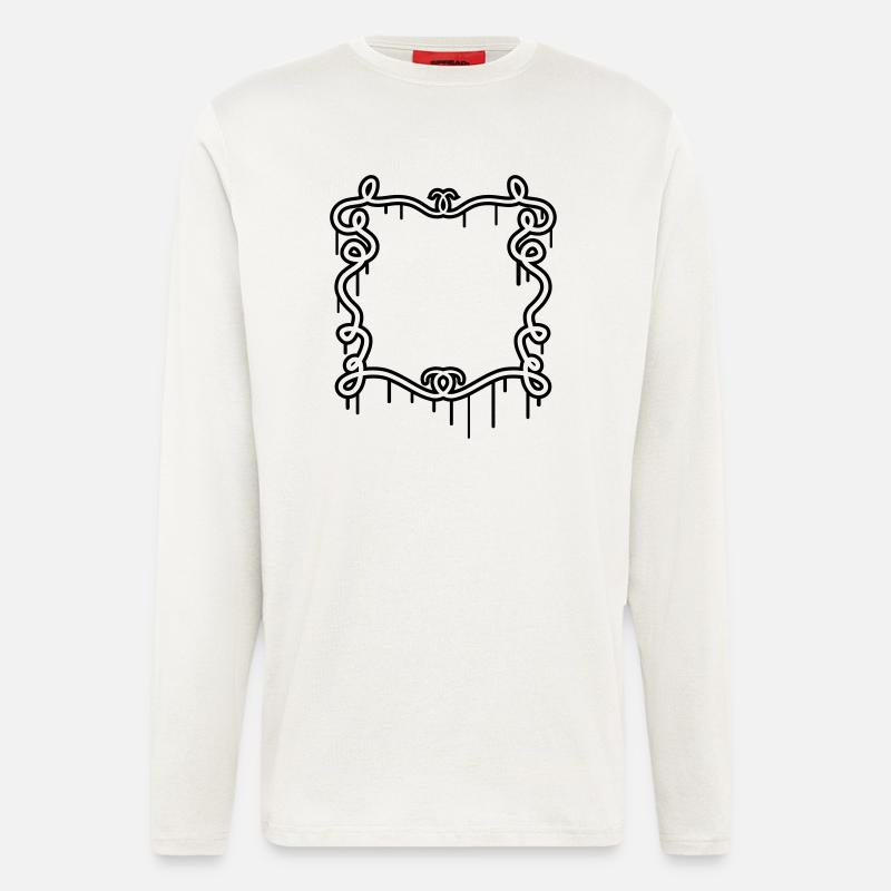 Artistic graffiti frame - Longsleeve - made by SPREAD  - OFF WHITE