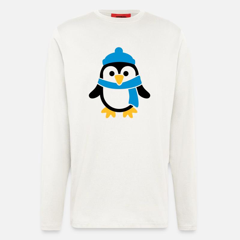 Pinguin - Langarmshirt - made by SPREAD  - OFF WHITE