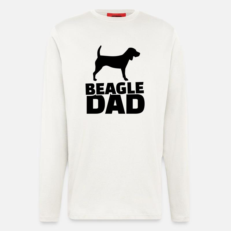 Beagle Dad - Longsleeve - made by SPREAD  - OFF WHITE