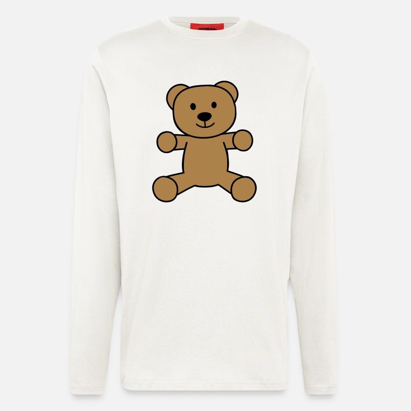 Teddybär - Langarmshirt - made by SPREAD  - OFF WHITE