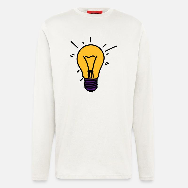 Glühbirne - Langarmshirt - made by SPREAD  - OFF WHITE