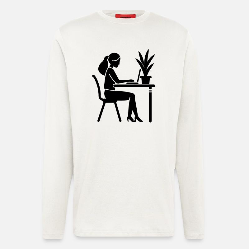 Learning, Studying, Working - Longsleeve - made by SPREAD  - OFF WHITE