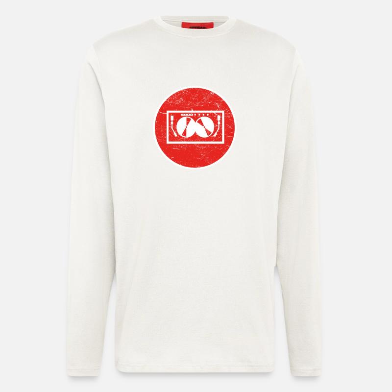 Geschenk TECHNO DJ ELECTRO - Langarmshirt - made by SPREAD  - OFF WHITE
