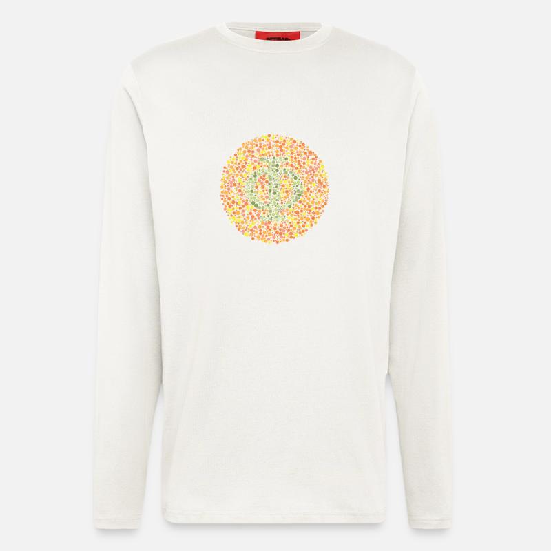 Phi-Augen-Test - Langarmshirt - made by SPREAD  - OFF WHITE