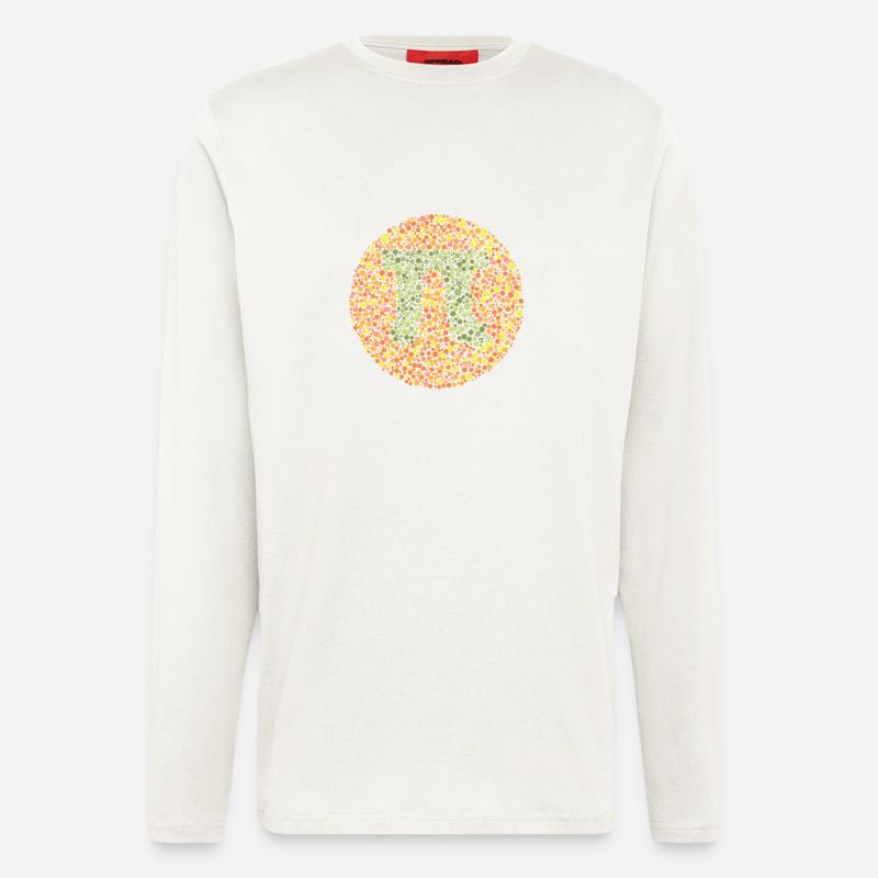Pi-Augen-Test - Langarmshirt - made by SPREAD  - OFF WHITE