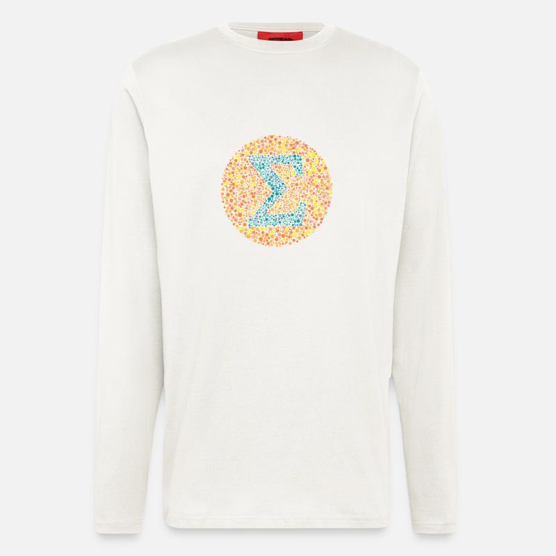 Sigma-Sehtest - Langarmshirt - made by SPREAD  - OFF WHITE