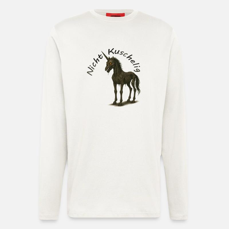 Zombie Einhorn - Langarmshirt - made by SPREAD  - OFF WHITE