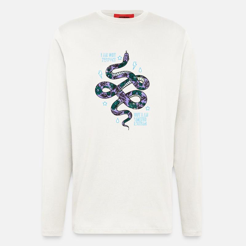 Schlange - Langarmshirt - made by SPREAD  - OFF WHITE