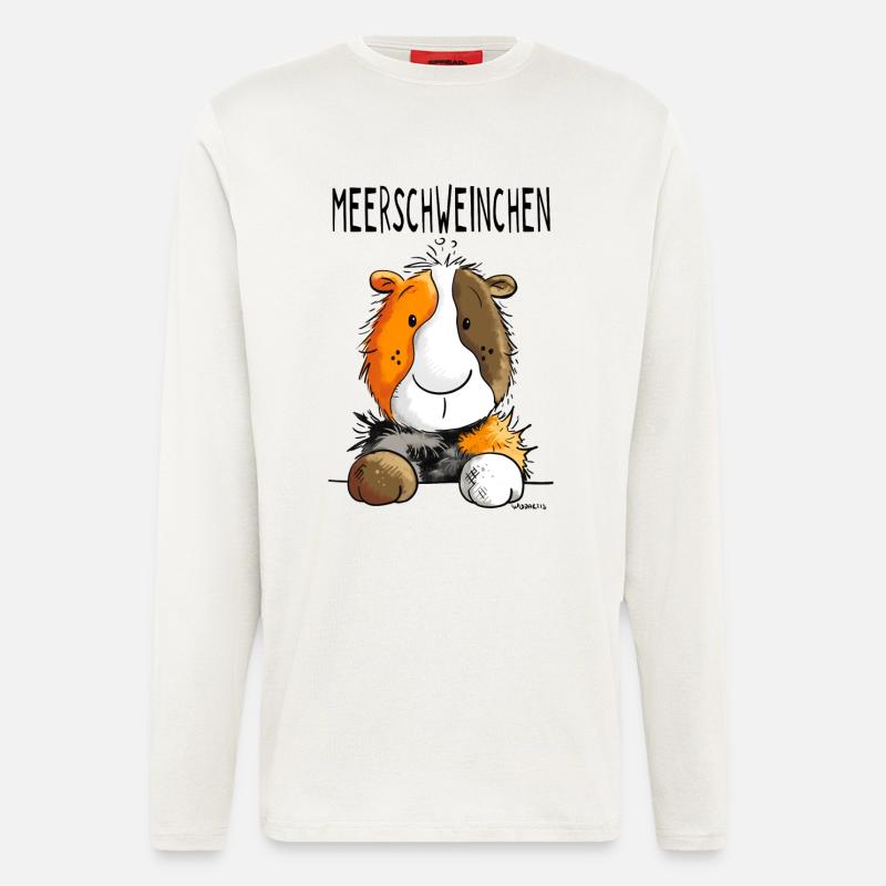Meerschweinchen - Wutzchen - Comic - Tiere - Langarmshirt - made by SPREAD  - OFF WHITE