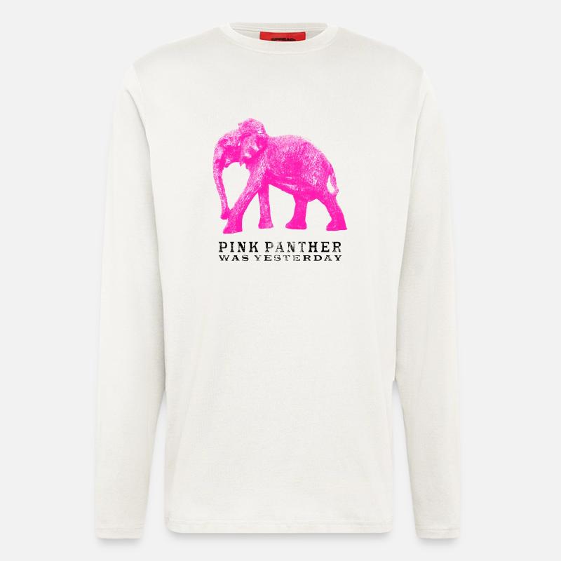 Pink Panther Elephant - Langarmshirt - made by SPREAD  - OFF WHITE
