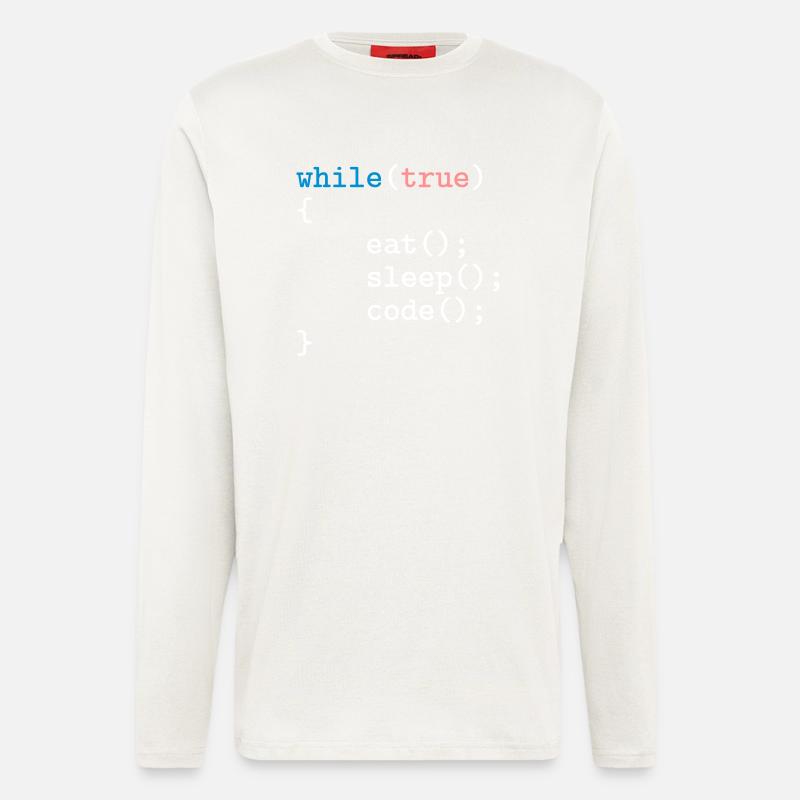 Programmierer, Software, Informatik, Developer - Langarmshirt - made by SPREAD  - OFF WHITE
