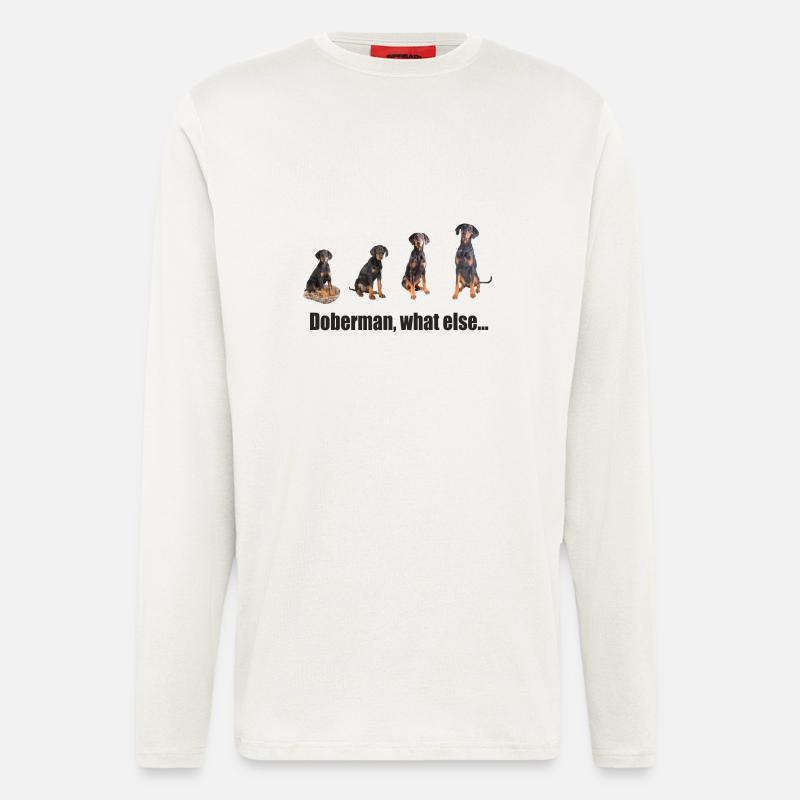 Doberman, what else ... - Longsleeve - made by SPREAD  - OFF WHITE