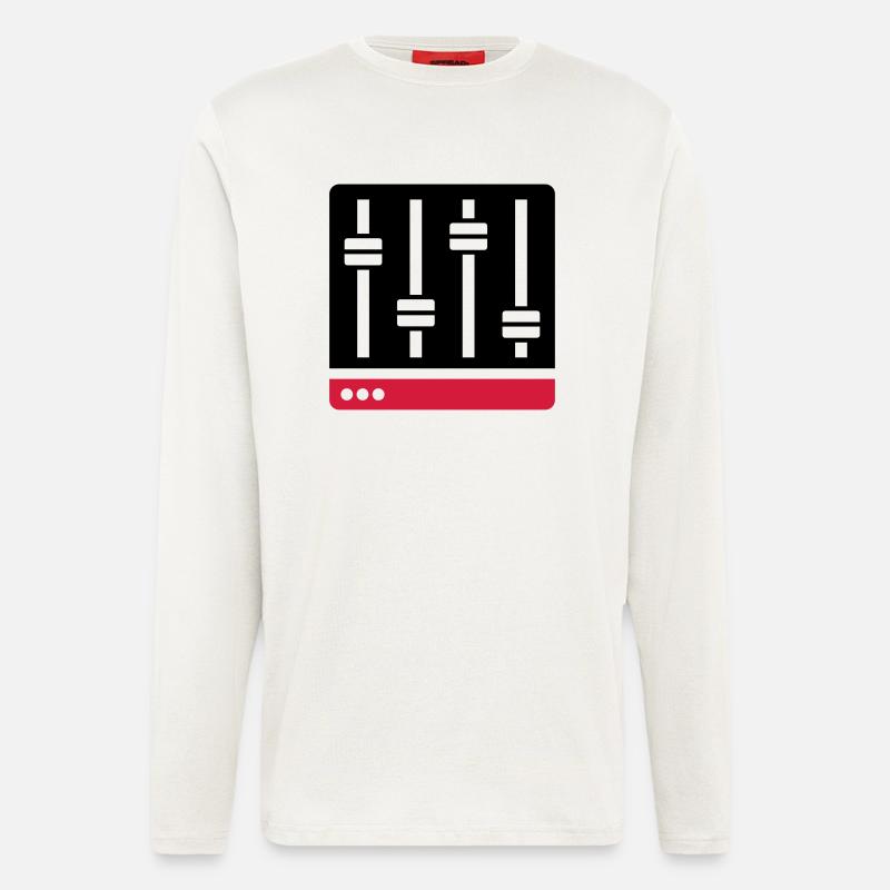 Equalizer Mischpult Geschenk - Langarmshirt - made by SPREAD  - OFF WHITE