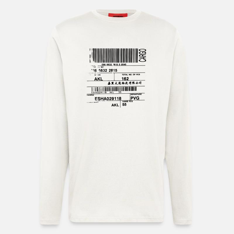 barcode - Longsleeve - made by SPREAD  - OFF WHITE