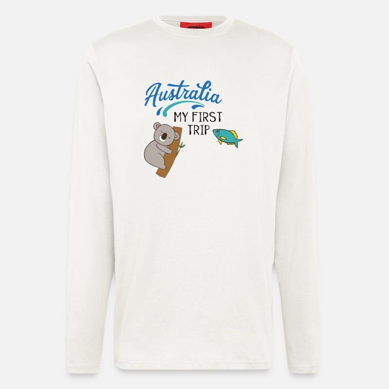 Australien - Langarmshirt - made by SPREAD  - OFF WHITE