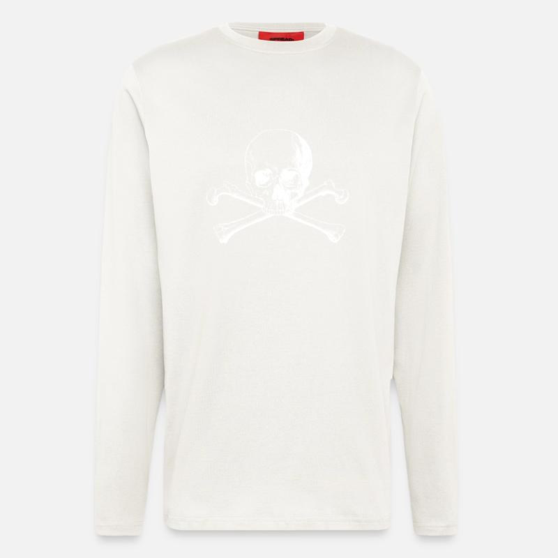 gekreuzte Knochen - Langarmshirt - made by SPREAD  - OFF WHITE
