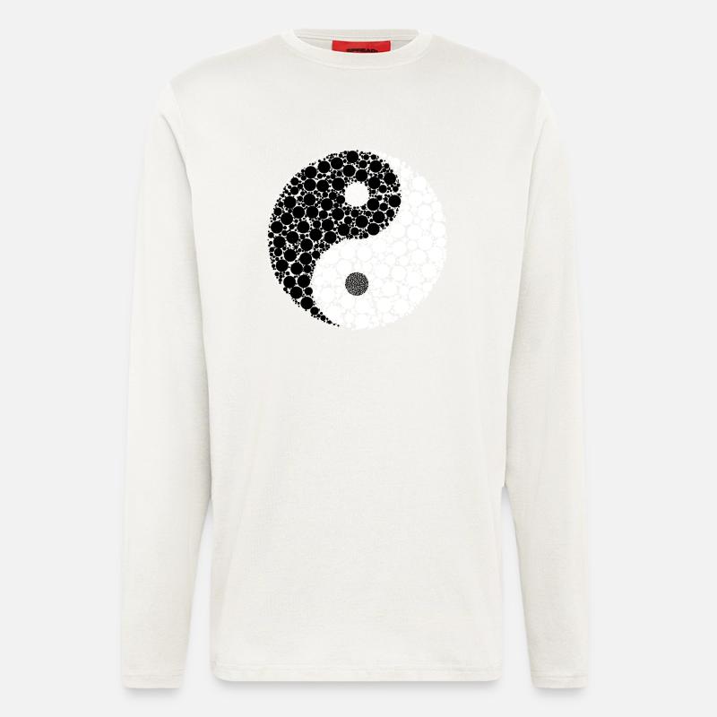 Ying Yang - Langarmshirt - made by SPREAD  - OFF WHITE