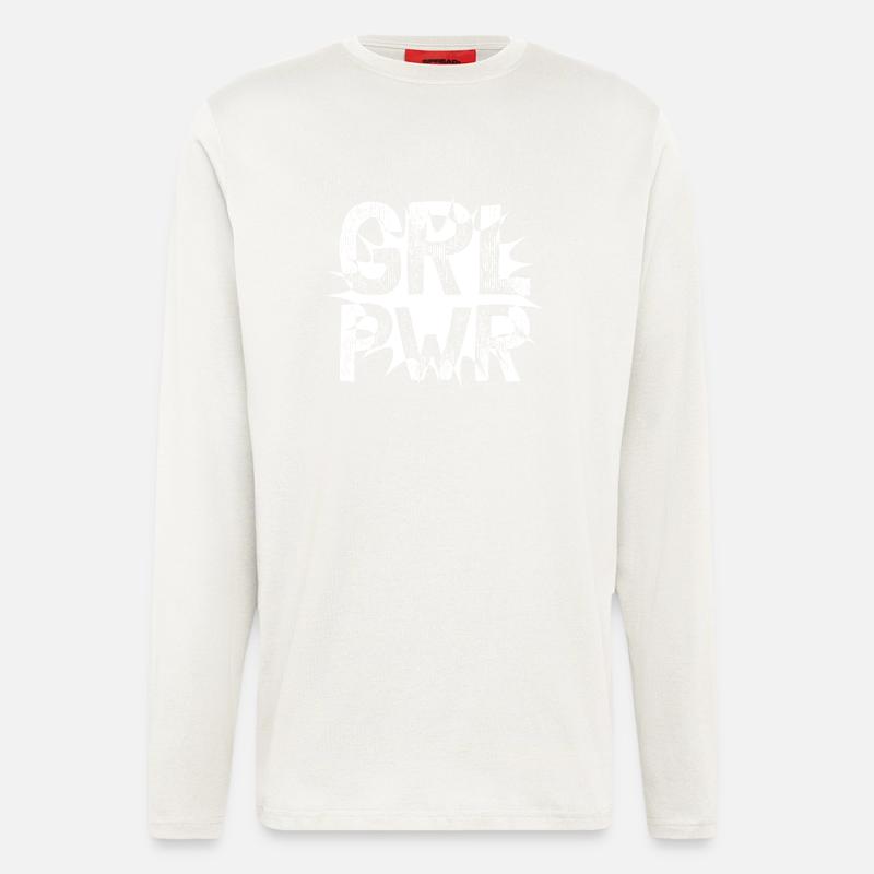 GRL PWR - Longsleeve - made by SPREAD  - OFF WHITE