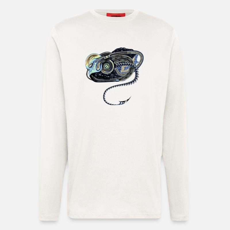 Alien Biomechanik - Langarmshirt - made by SPREAD  - OFF WHITE