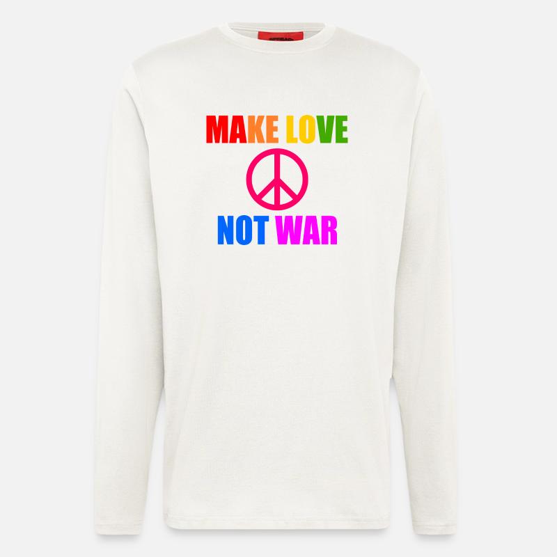 Make love not war - Longsleeve - made by SPREAD  - OFF WHITE