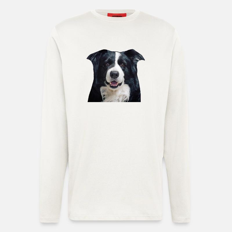 Border-Collie - Langarmshirt - made by SPREAD  - OFF WHITE