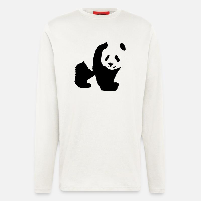 panda - Longsleeve - made by SPREAD  - OFF WHITE