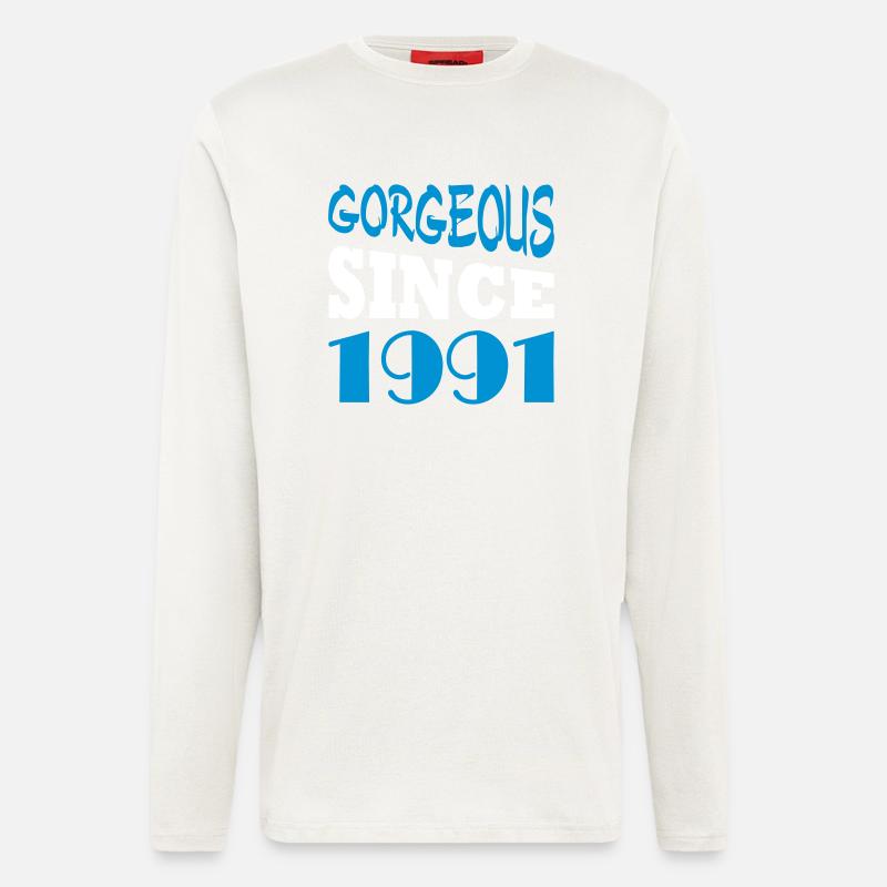 Gorgeous since 1991 - Langarmshirt - made by SPREAD  - OFF WHITE