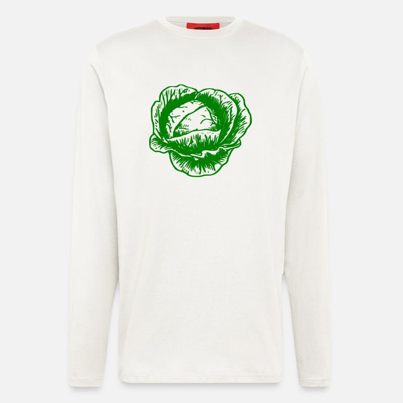 Cauliflower cauliflower halloween vegetable vegetable - Longsleeve - made by SPREAD  - OFF WHITE