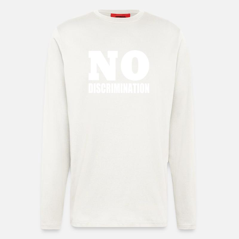no discrimination - Langarmshirt - made by SPREAD - OFF WHITE