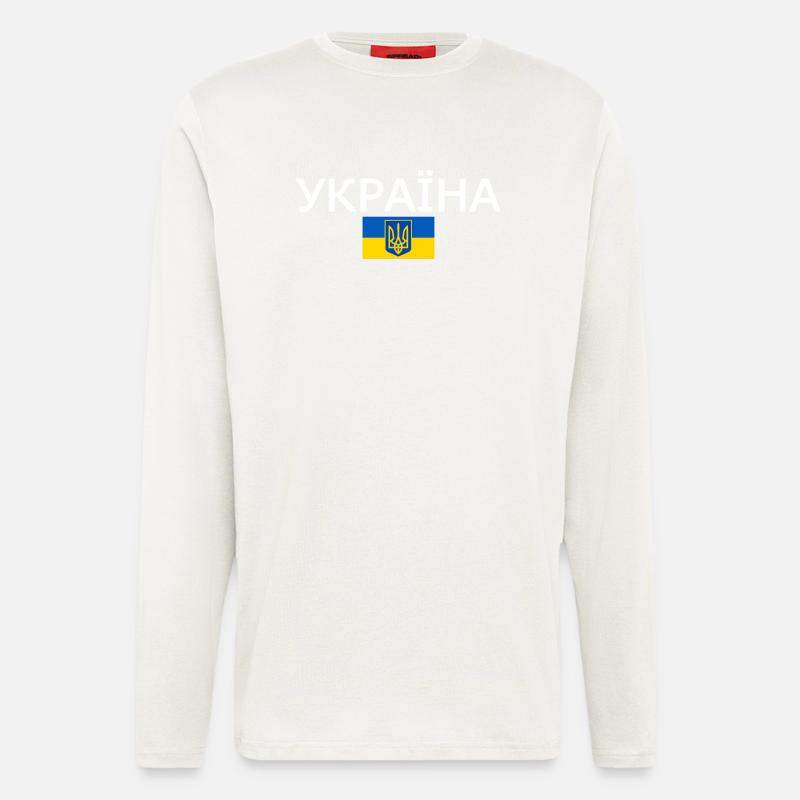 Ukraine - Langarmshirt - made by SPREAD  - OFF WHITE
