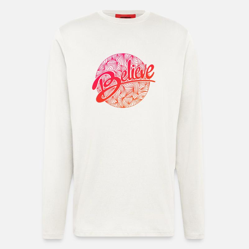 believe - Langarmshirt - made by SPREAD  - OFF WHITE