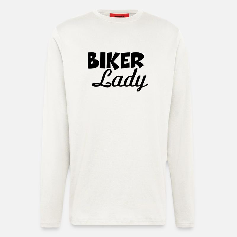 Biker Lady - Langarmshirt - made by SPREAD  - OFF WHITE