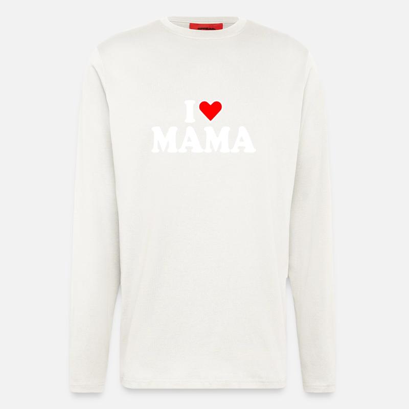 I love mama - Longsleeve - made by SPREAD  - OFF WHITE